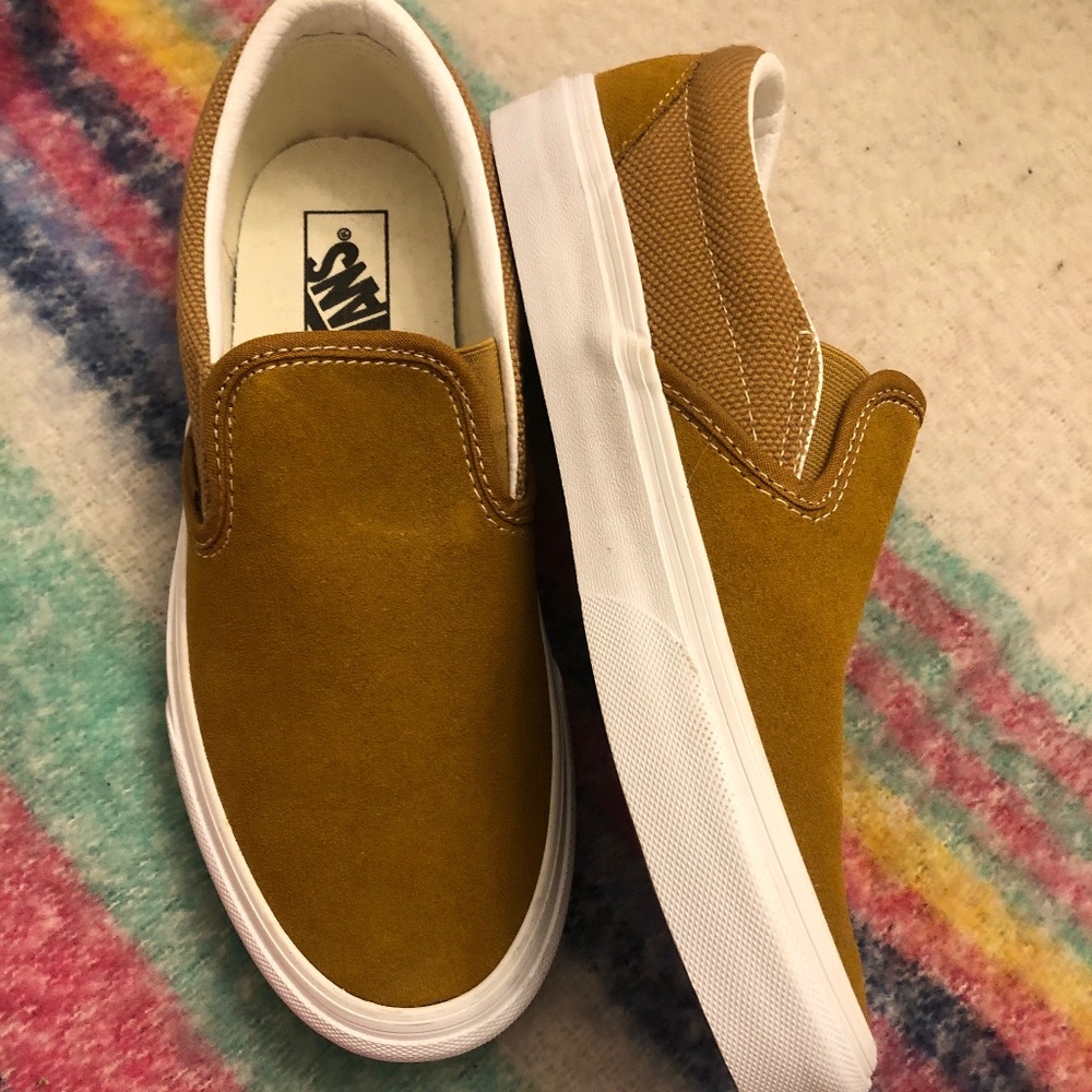 Vans Classic Slip-on Heavy Textures sneakers in Golden Brown